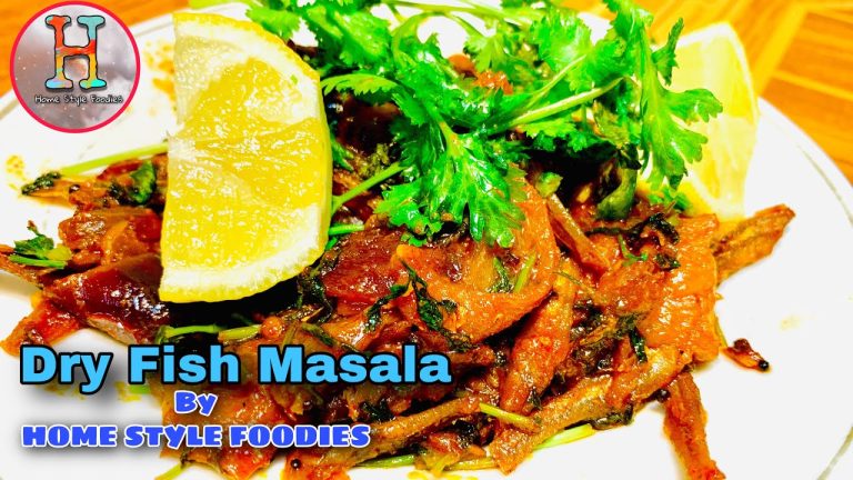How To Make Dry Fish Masala | Village Seafood Recipes | Dry Fish Masala Recipe | Dry Fish Recipe