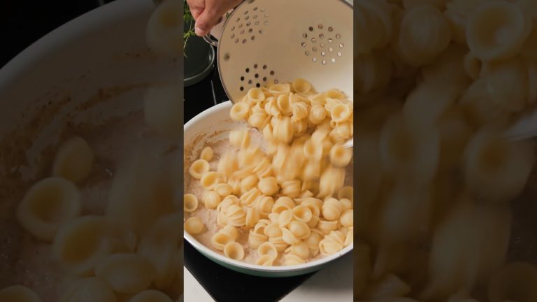 Orecchiette with a creamy walnut sauce will be your next craving!