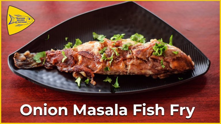 Onion Masala Fish Fry  | Easy Fish Fry Recipe | Seafood Side Dish