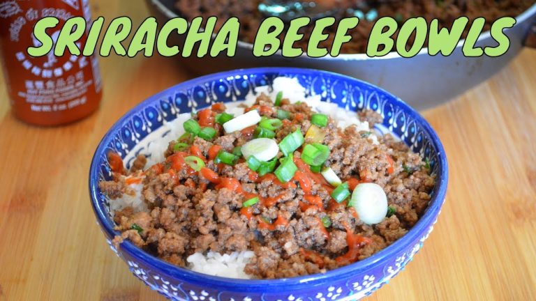 HOW TO COOK SRIRACHA GROUND BEEF / SRIRACHA BEEF  BOWL (RECIPE #36)
