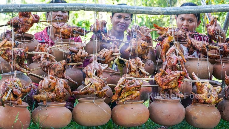 Technique Roasted Chicken Recipe on Clay Pot Use Charcoals Style – Cooking Method in My Country