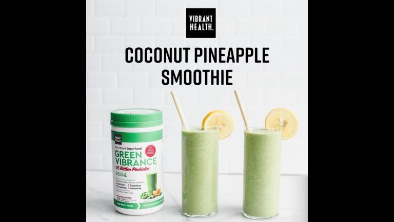 Coconut Pineapple Smoothie Recipe from Green Vibrance