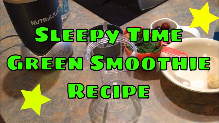 Sleepy Time Nutribullet GREEN SMOOTHIE Recipe! Green Smoothies!