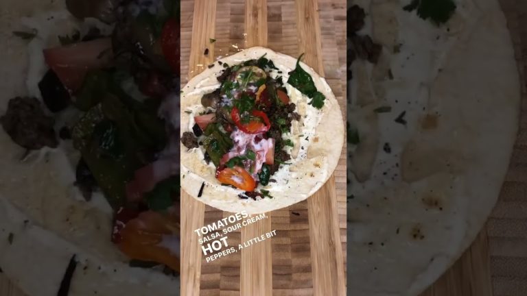 Easy Beef Dinner Recipe using Leftovers #shorts #burrito