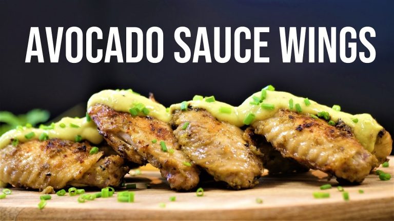 Guacamole chicken recipe | Avocado Sauce Chicken Wings Recipe
