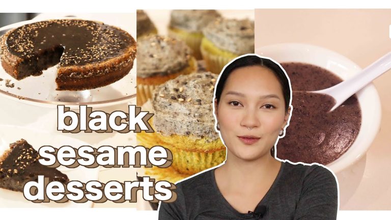 3 Easy Black Sesame Dessert Recipes