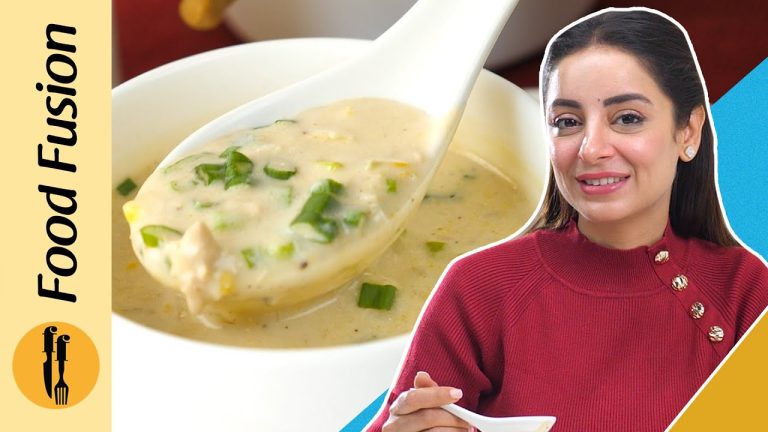 Creamy Chicken Corn Soup Recipe by Food Fusion