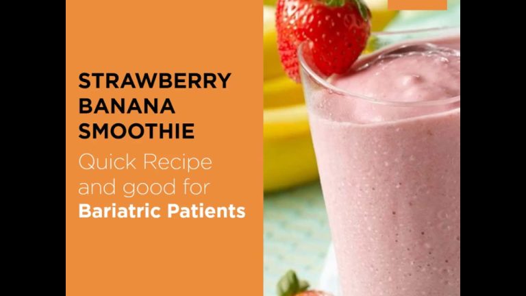 Healthy Smoothie Recipe for Bariatric Patients – Bariatric Recipes – Bariatric High Protein Smoothie