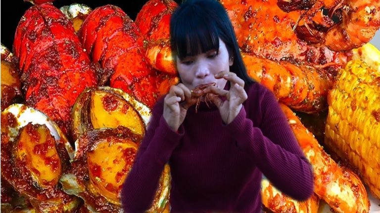 Cooking Noodle Seafood Crabs | Lobster Seafood recipe,Spicy Seafood Ramen with Octopus