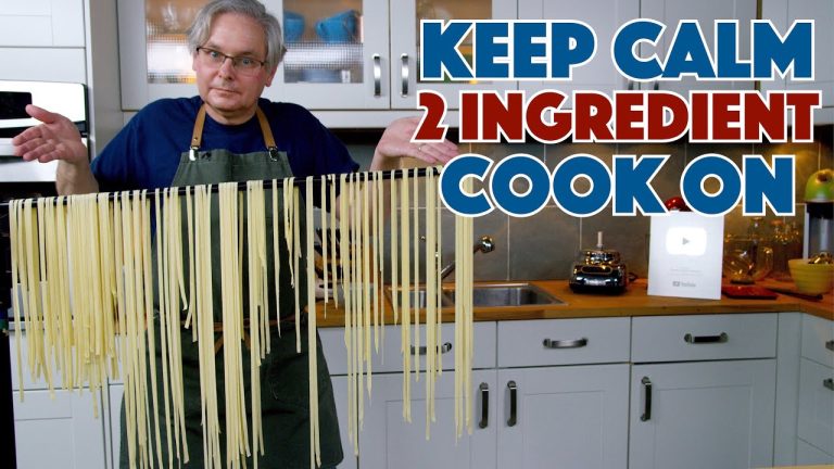 Water + Semolina = Pasta 2 Ingredient Pasta Recipe – Glen And Friends Cooking