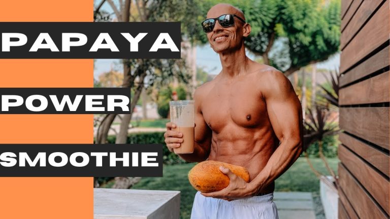 This Papaya Power Smoothie Recipe is great for Digestion and RECOVERY !