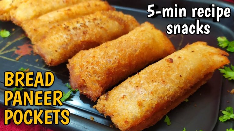 BREAD PANEER POCKETS|5-min recipe snacks|Bread recipes|Paneer recipes|Mrs. Tiwari's Incredible Rasoi