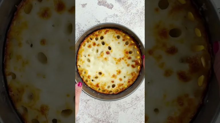 Honey Comb Béchamel Pasta Cake | cooking recipes #shorts