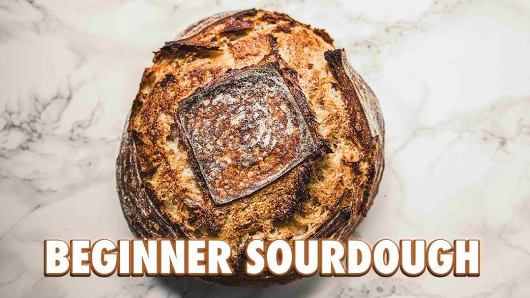 No Knead Beginner Sourdough Bread