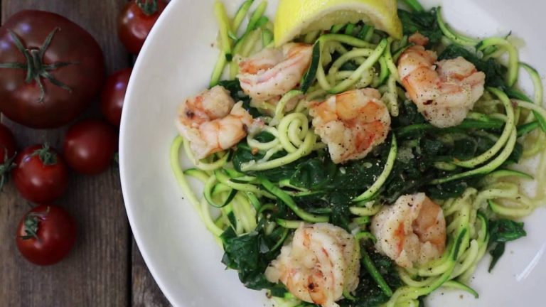 How to Make Shrimp Florentine with Zoodles | Seafood Recipes | Allrecipes.com