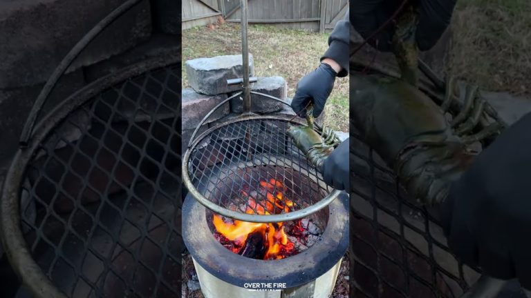 Grilled Lobster with Hot Honey Butter Recipe | Over The Fire Cooking by Derek Wolf