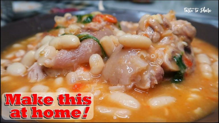 Pork knuckles & Beans Recipe is So Delicious ❗Tastiest I've ever eaten, I will cook it again & again