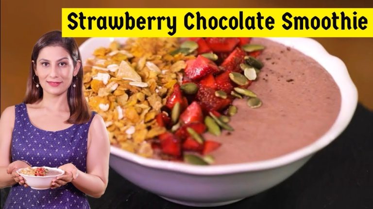 Chocolate Strawberry Smoothie I Smoothie recipe | Smoothie Bowl | Chef Meghna I Meghna's Food Magic