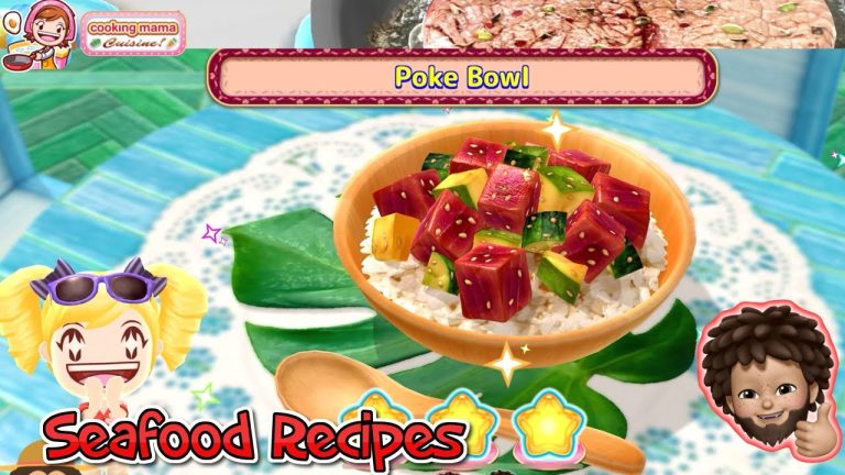 Cooking Mama: Cuisine! – Seafood Recipes | Poke Bowl