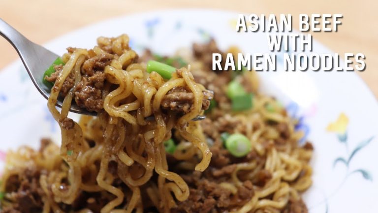 Asian Beef with Ramen Noodles | Easy Ground Beef Recipe