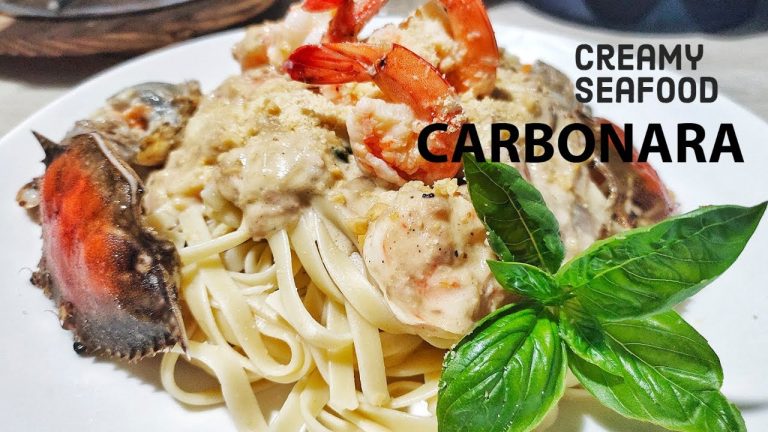 Creamy Seafood CARBONARA | Pasta Recipe | Kids Favorite Food | home cooking with joyce alvior