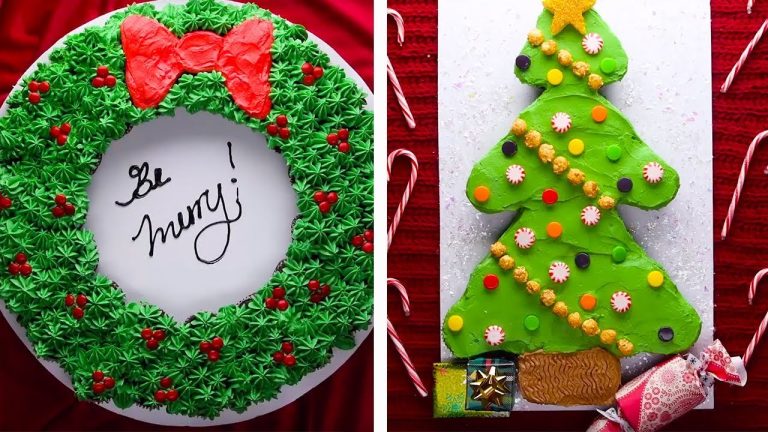 7 Winter Themed Cupcake Cakes for this Holiday Season! | Christmas Dessert Recipes by So Yummy