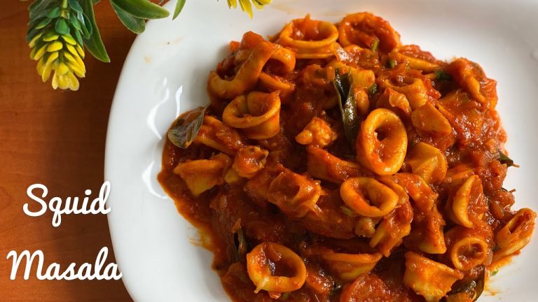 Squid Masala Mangalorean Style | Bondas Sukka |  Squid Recipes | Seafood Recipes | Spicy Squid