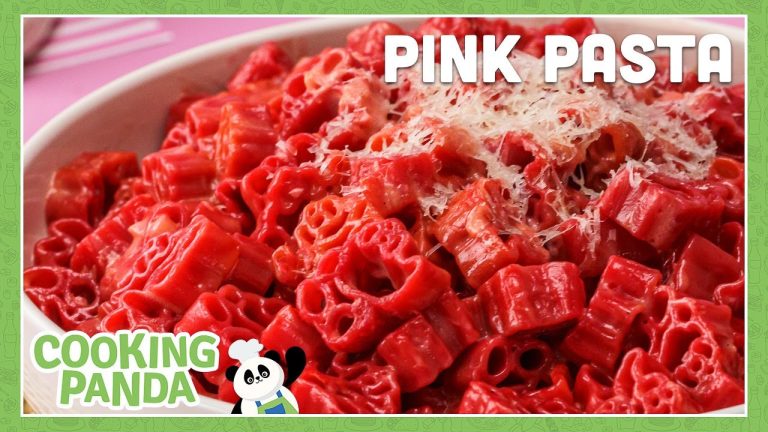 Pink Pasta [Hello Kitty Pasta] | Cooking Panda #shorts