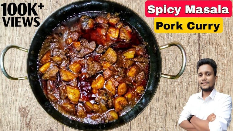 Spicy Pork Curry Recipe | Indian Style Pork Curry Recipe | Masala Pork Recipe