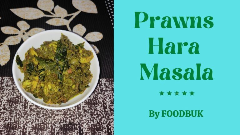Prawns Hara Masala | Green Prawns Masala | Jhinga Curry | Seafood Recipes