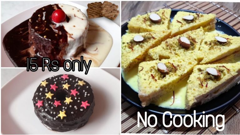 5 Minutes Fireless Bread Recipes For Diwali Oreo Bread Donut, Chocolate Bread Dessert, Milk Dessert