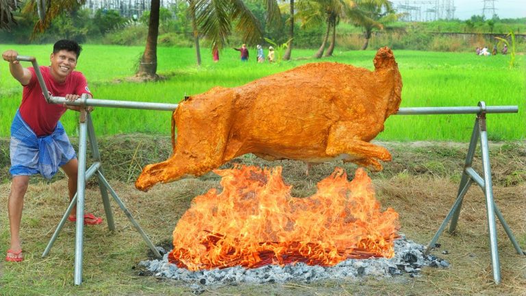 | 5 Hours Roasting a Buffalo Grilled | Beef Grilled Recipe