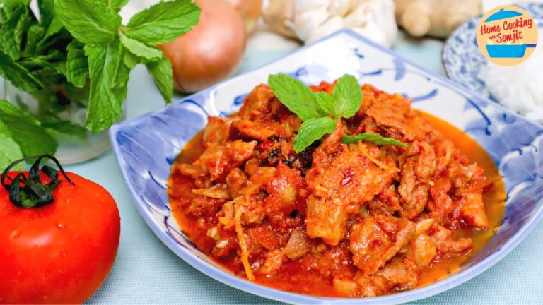 Simple Tomato Pork Stew | Tomato Pork Sambal