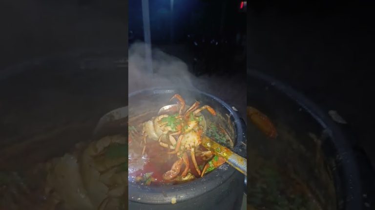 crab cooking recipes in village//mataka crab #seafoodfishing #cooking #shorts #crab