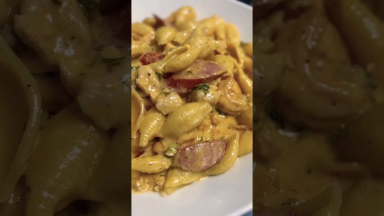 Creamy cajun pasta!
