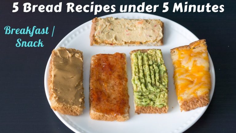 5 Bread Recipes under 5 Minutes | Breakfast/Snack Recipes w/ Bread for 1Yr+ Babies, Toddlers & Kids