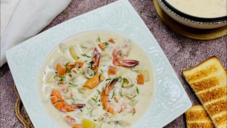 Seafood Chowder Recipe / Easy seafood soup