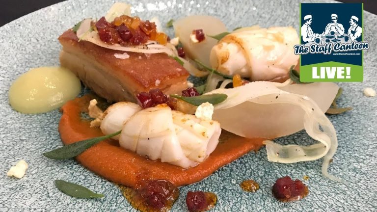 Chef Shaun Rankin cooks a pork belly, chorizo and apple chutney recipe