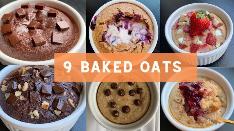 9 Baked Oats Recipes | i tried the BEST baked oatmeal recipes – Low Calorie Desserts for Breakfast!