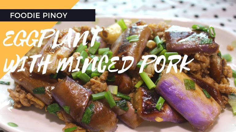 How to Cook Eggplant with minced pork| Filipino Food Recipe | Foodie Pinoy
