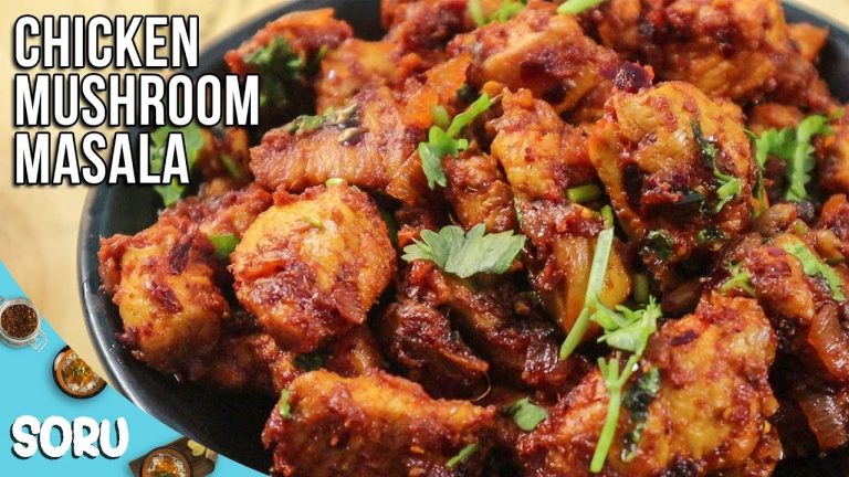 Spicy Chicken Mushroom Masala