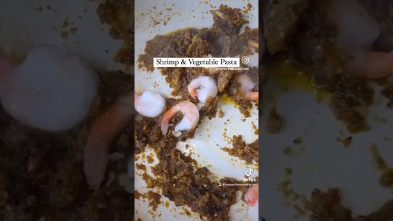 Recipe: SHRIMP & VEGETABLE PASTA❤️ #tiktok #recipesfromdadskitchen #pasta #seafood #foodblogger