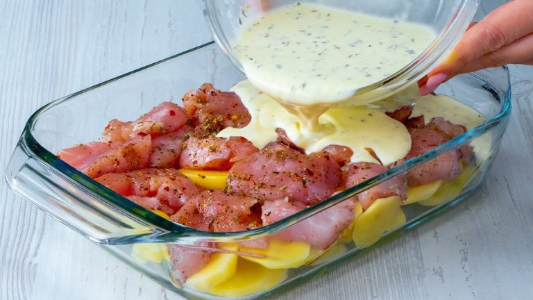 I didn’t hope to surprise someone with chicken and potatoes, but i’ve made it!