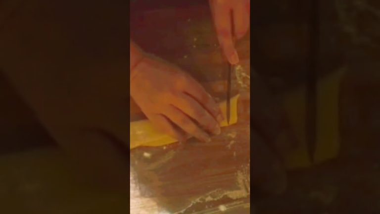 Make pasta Noodles At Home. Fresh and easy made by hand. No Machines #shorts