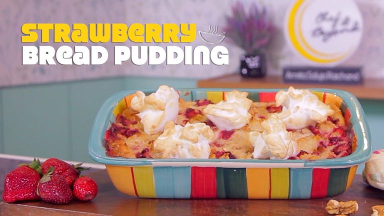 Strawberry Bread Pudding || Amrita Raichand || Strawberry recipes