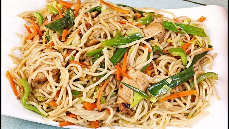 Chinese Chicken Chow Mein Recipe Restaurant Style – Easy Chicken Noodles Recipe – Spaghetti recipe