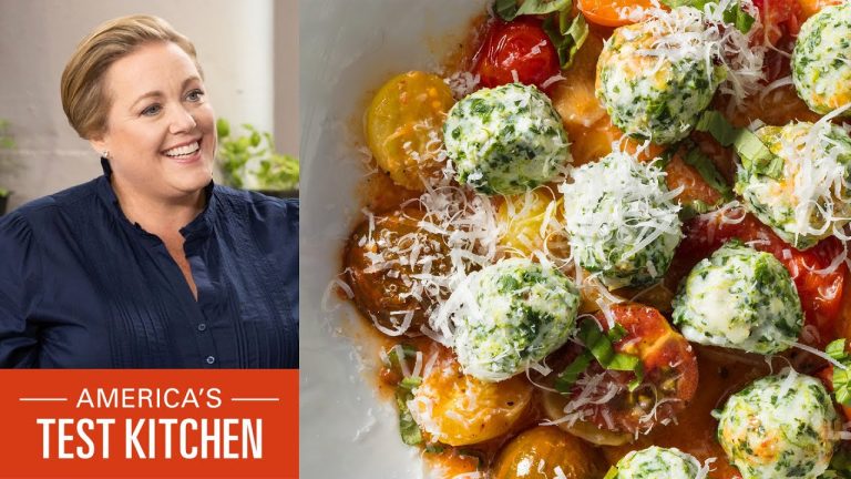 How to Make Spinach and Ricotta Gnudi with Tomato-Butter Sauce