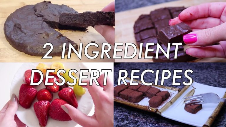 Easy 2 Ingredient Dessert Recipes | Quarantine dessert recipes to make at home 2020