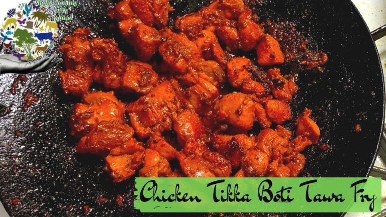 Street Food Chicken Tikka Boti Tawa Fry Recipe in Hindi Urdu | SCN Recipes
