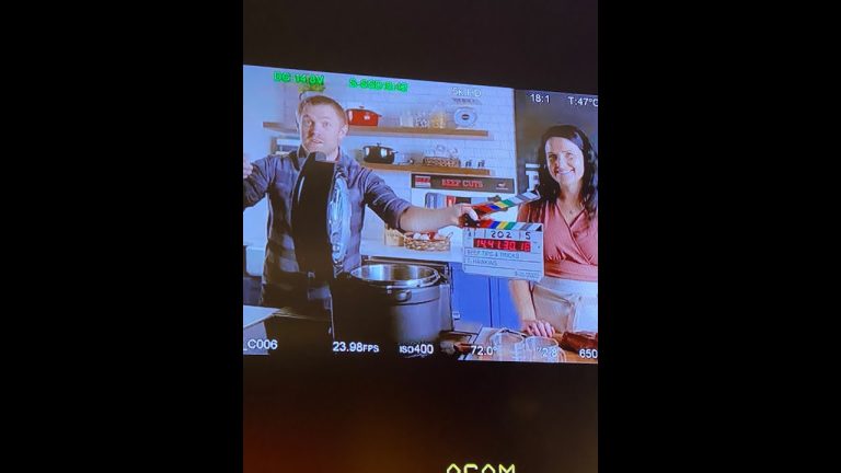 Filming Beef Recipes In a Studio